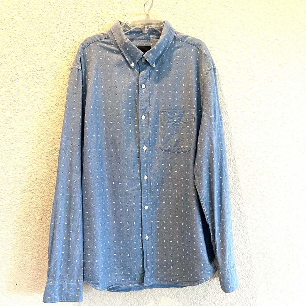 American Eagle Button Down Collared Men’s Casual … - image 1